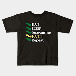 Eat sleep fat Kids T-Shirt